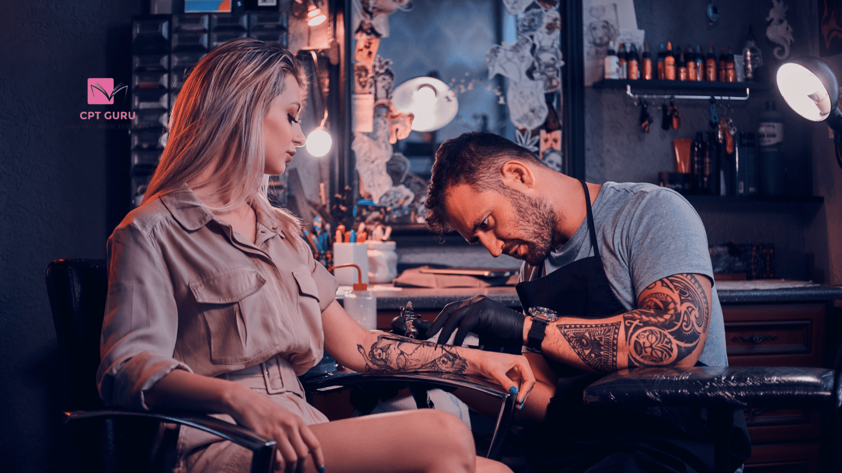 Can cosmetologists have tattoos?