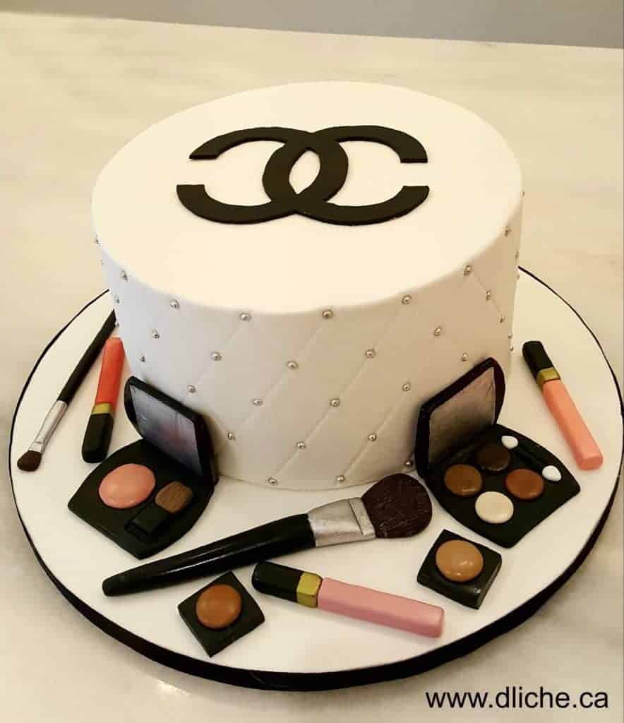 Cosmetology cake branded