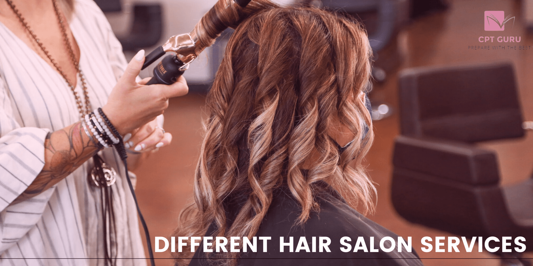 Different hair care services in beauty salons